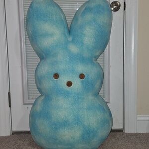 42” Jumbo Peeps Cotton Candy Tie-Dye Blue Easter Bunny Plush • New